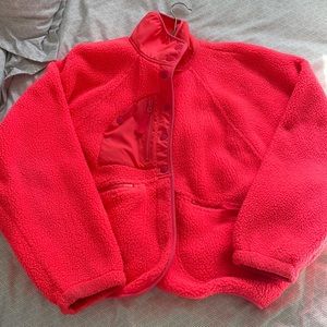 Hot pink hit the slopes jacket